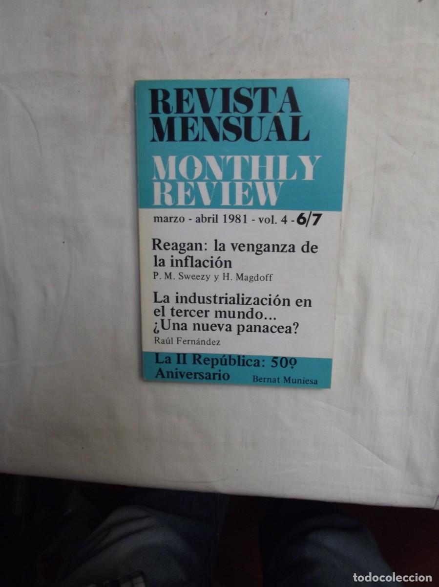 Libros: REVISTA MENSUAL MONTHLY REVIEW MARZO - ABRIL 1981 - VOL,4 - 6/7