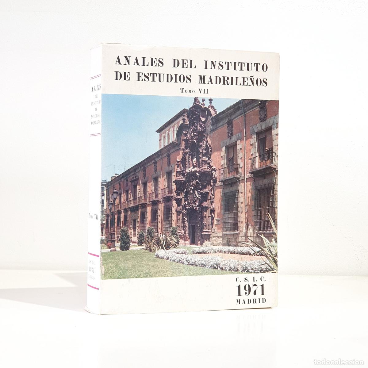 B&uuml;cher: VV AA - An&aacute;lisis instituto Estudios Madrile&ntilde;os t. VII