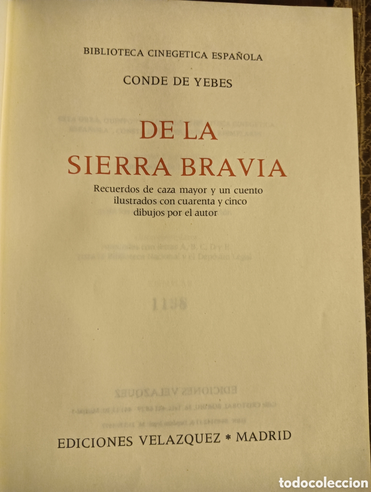 B&uuml;cher: Se la sierra Bravia por el conde de yebes caza