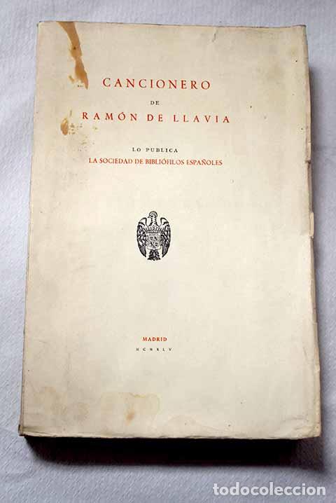 Libros: Cancionero de Ram&oacute;n de Llavia
