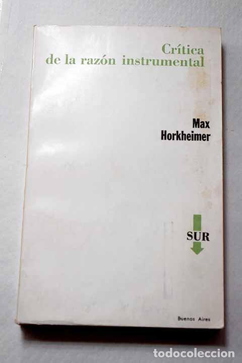 Livros em segunda m&atilde;o: Cr&iacute;tica de la raz&oacute;n instrumental.- Horkheimer, Max