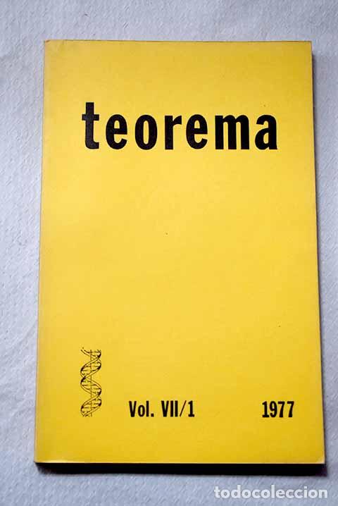 Livros em segunda m&atilde;o: Teorema, vol VII. 1: