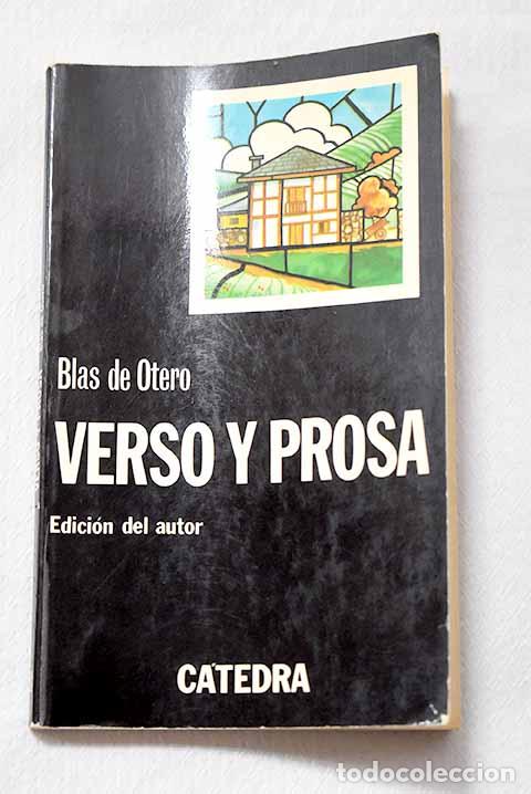 Livros em segunda m&atilde;o: Verso y prosa: Otero, Blas de.- Otero, Blas de