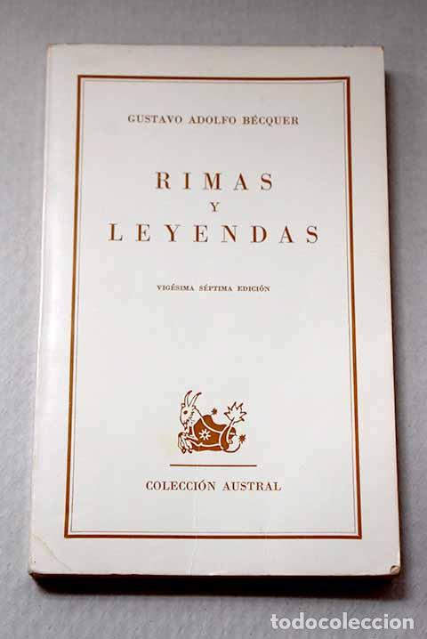 Libros: Rimas y Leyendas: B&eacute;cquer, Gustavo Adolfo.- B&eacute;cquer, Gustavo Adolfo