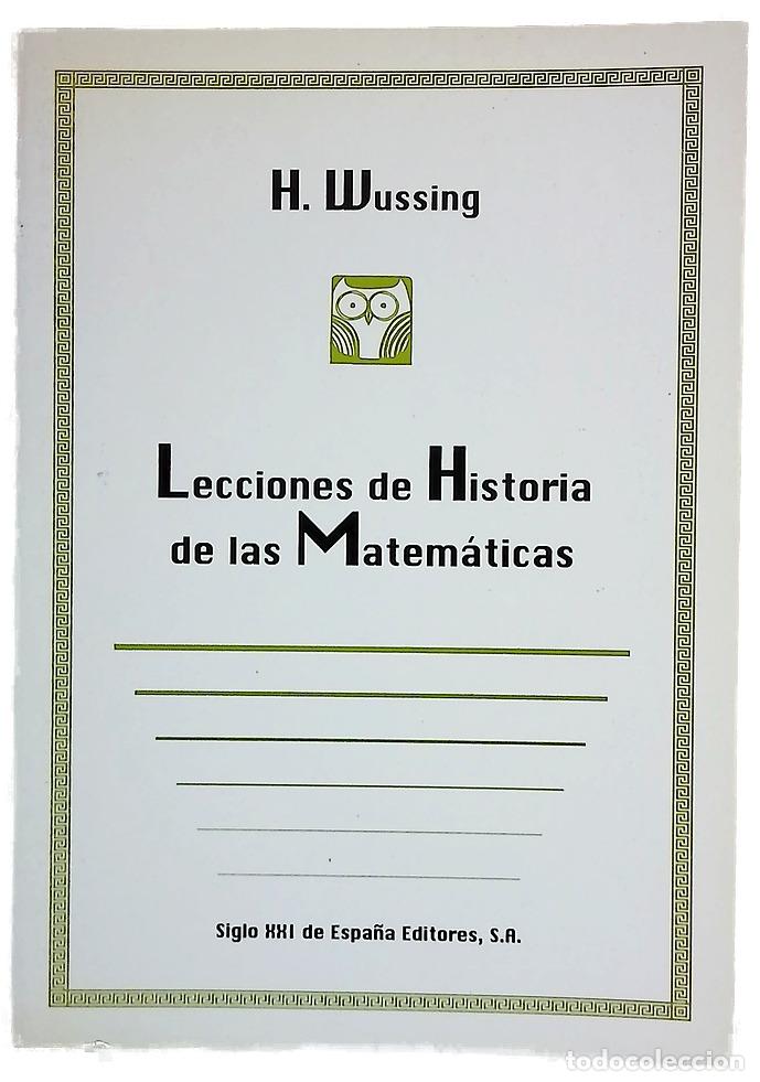 Livres: Lecciones de historia de las matem&aacute;ticas