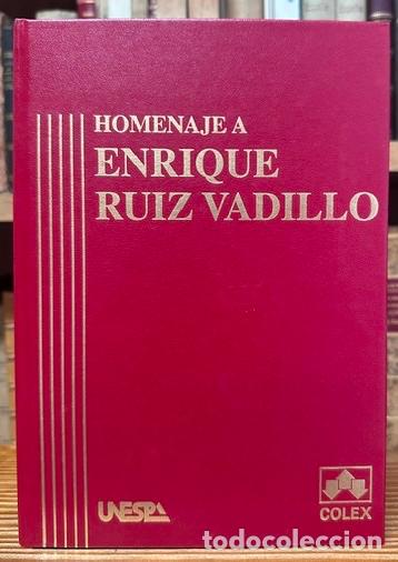 Libros: HOMENAJE A ENRIQUE RUIZ VADILLO