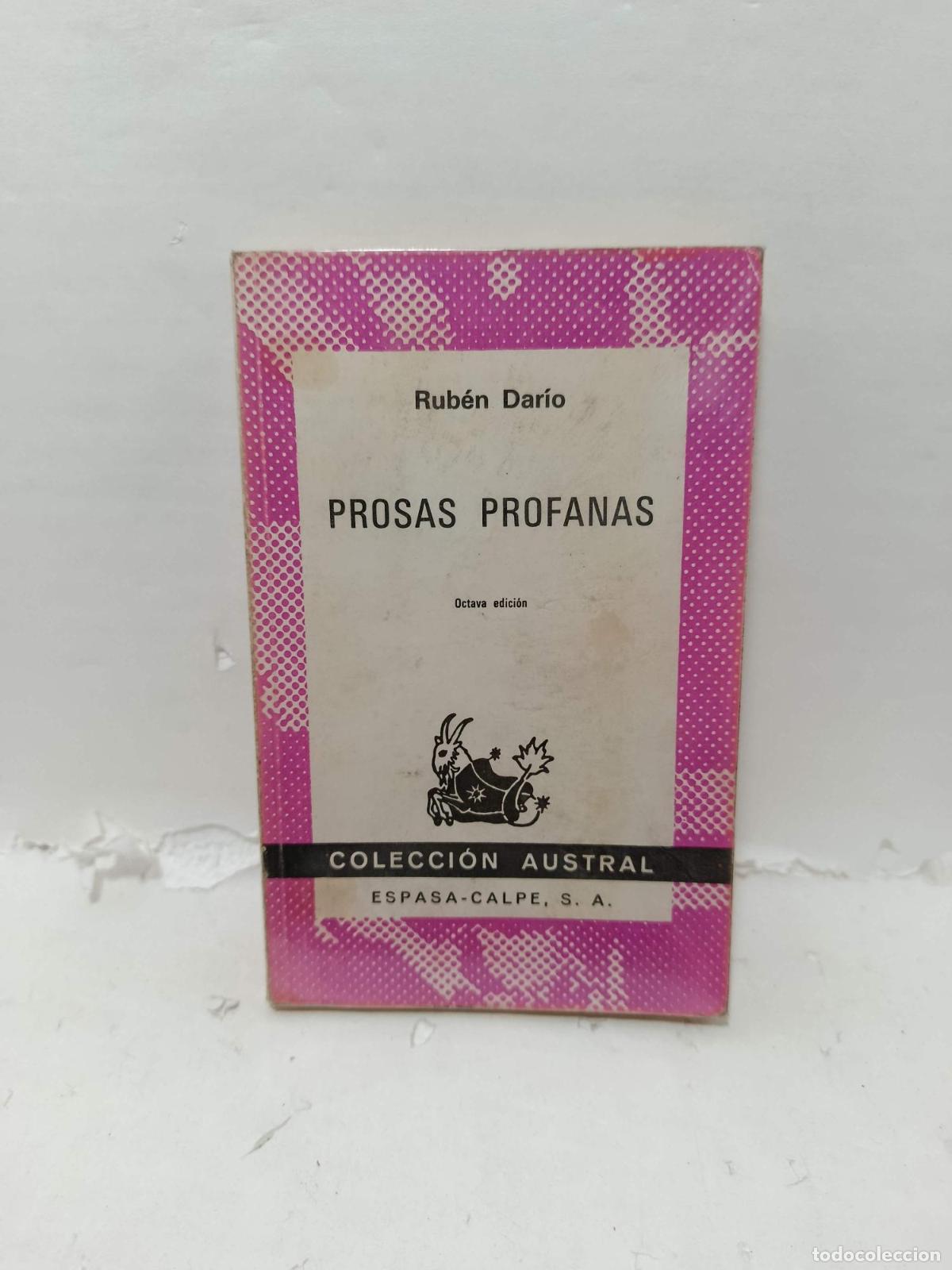 Livres: PROSAS PROFANAS - Ruben Dario