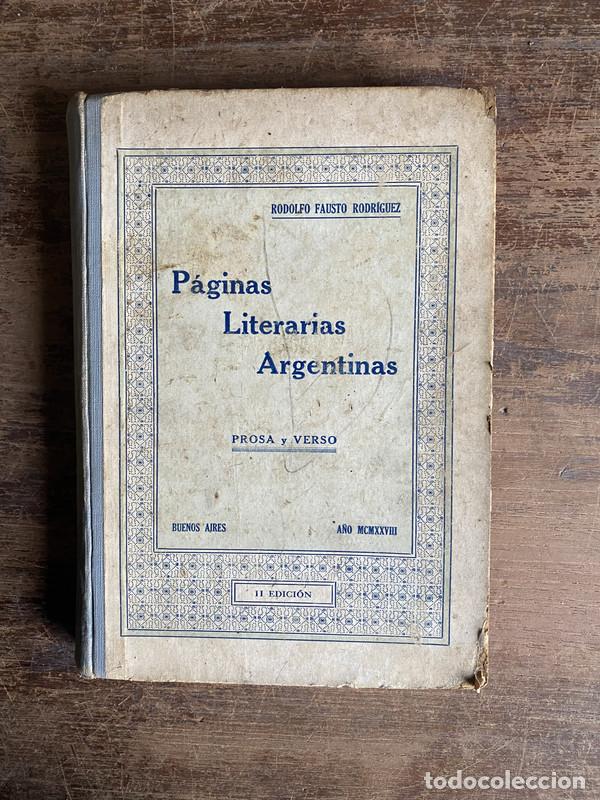 Livres: Paginas Literarias Argentinas - Rodriguez Rodolfo Fausto