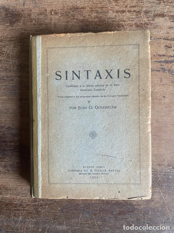books: Sintaxis - Goveneche Juan O.