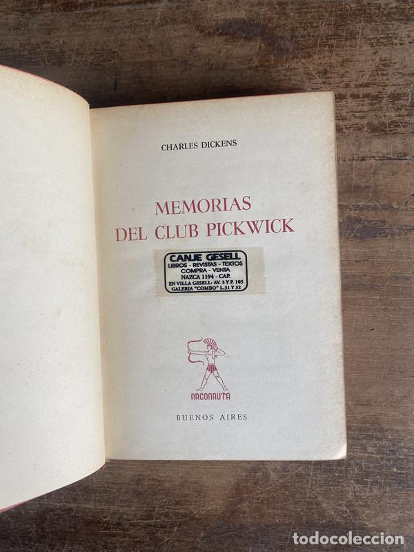 Livros em segunda m&atilde;o: Memorias del Club Pickwick - Dickens Charles