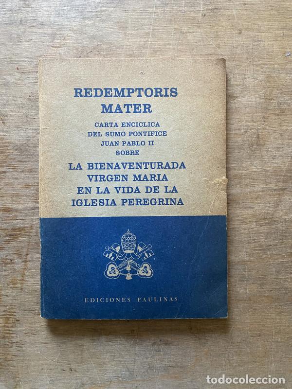 Libros: Redemptoris Mater - Juan Pablo II - Foto 1