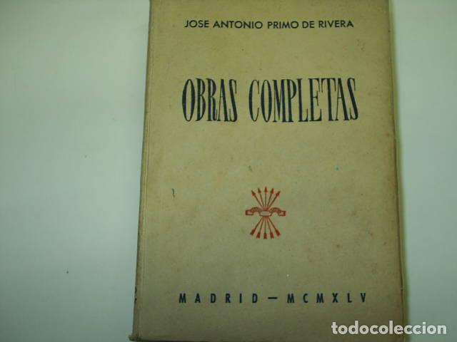 Libros: OBRAS COMPLETAS- Primo de Rivera,Jose A.- EDITORIAL: Afrodisio Aguado - Primo de Rivera,Jose A.-