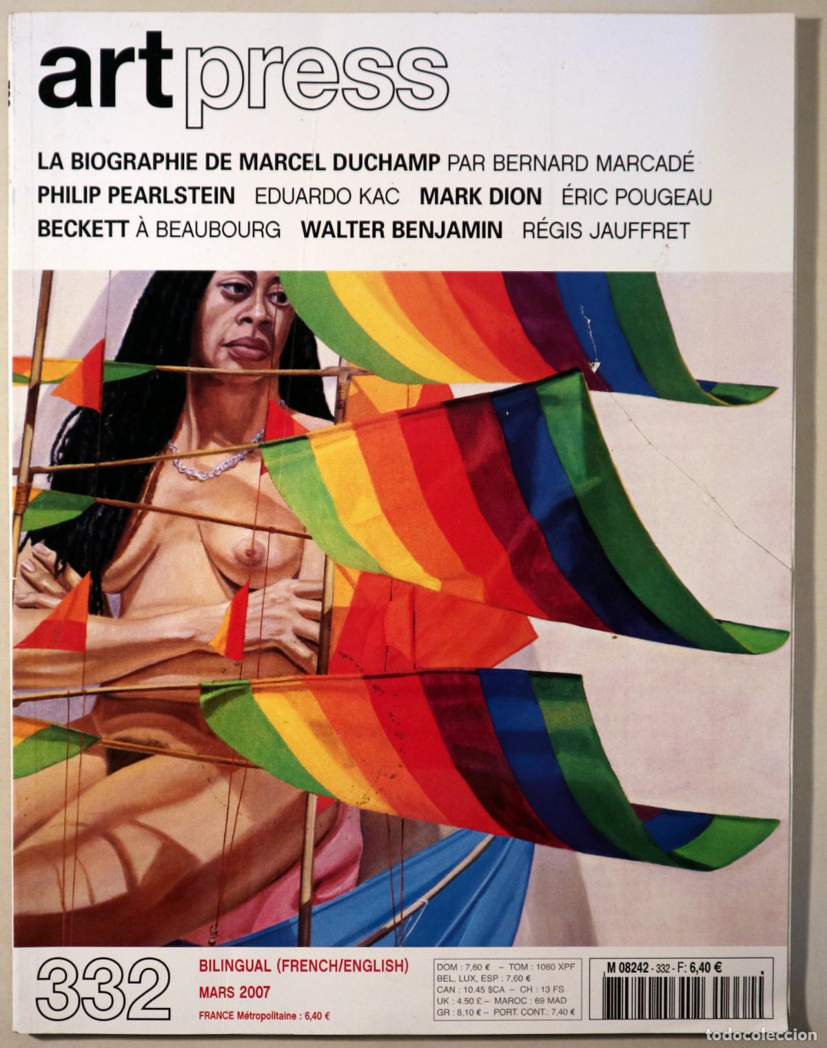 Libros: (Marcel Duchamp - Benjamin, W. - Beckett etc) - ART PRESS N&ordm; 332 - Paris 2007 - Ilustrado - Edici&oacute;n