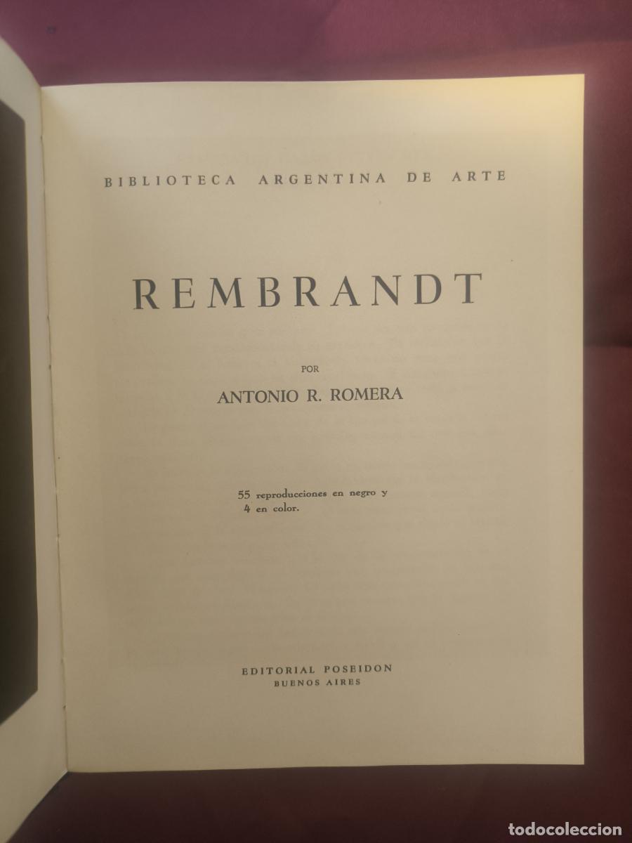 Libros: Rembrandt - Antonio R. Romera - Foto 2