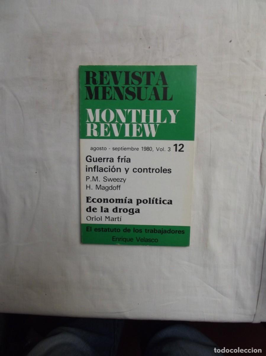 Libros: REVISTA MENSUAL MONTHLY REVIEW AGOSTO - ESPTIEMBRE 1980 - VOL,3 - 12