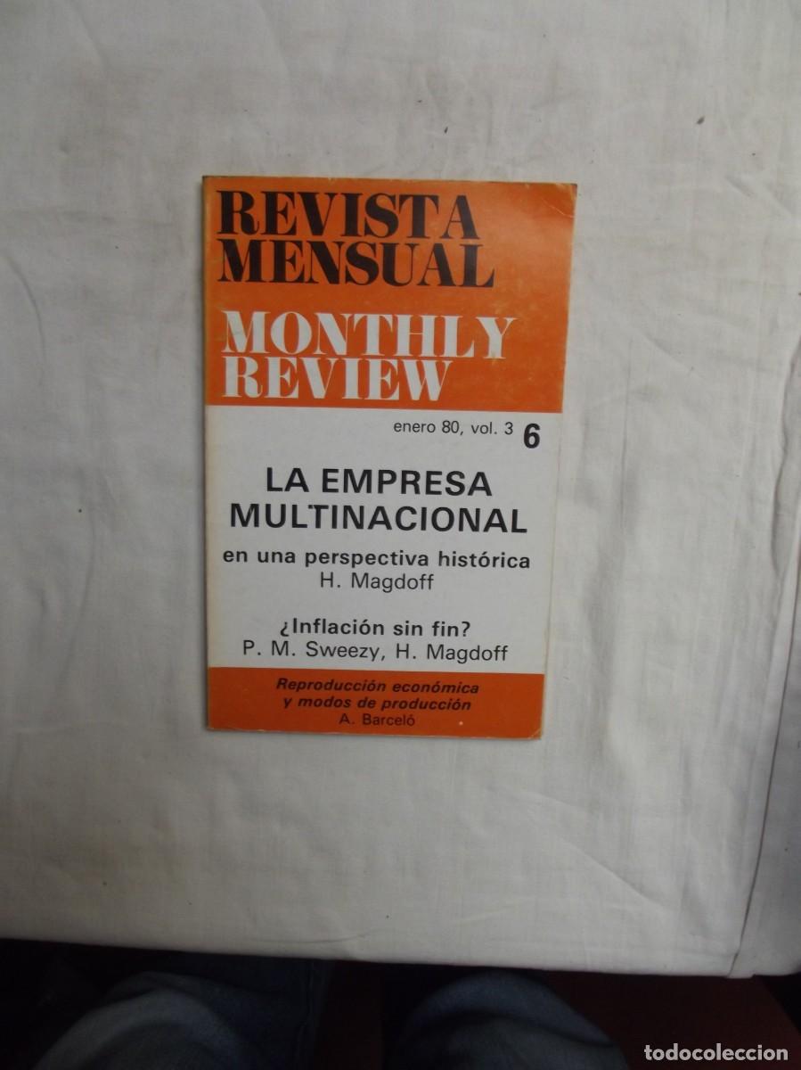 Libros: REVISTA MENSUAL MONTHLY REVIEW ENERO 1980 - VOL,3 - 6