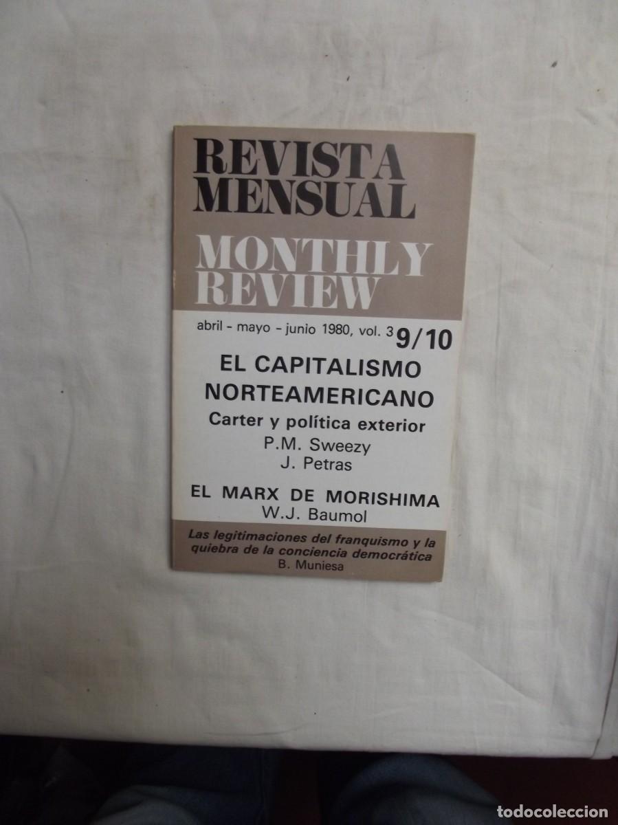 Libros: REVISTA MENSUAL MONTHLY REVIEW ABRIL - MAYO - JUNIO 1980 - VOL,3 - 9/10