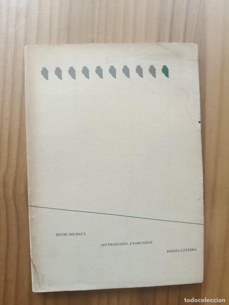 Libros: ADVERSIDADES, EXORCISMOS - Henri Michaux - Foto 2
