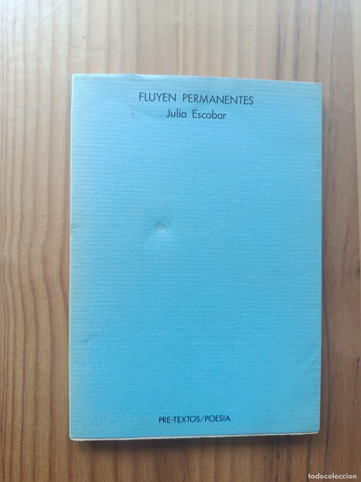 Libros: Fluyen permanentes - Julia Escobar - Foto 1