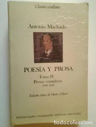 Libros: Poes&iacute;a y prosa. Tomo IV. Prosas completas (1936-1939)- 9788423932405