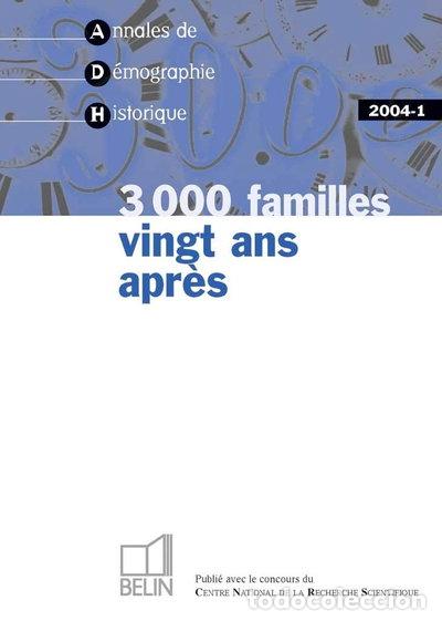 books: Annales de D&eacute;mographie Historique N&deg; 1/2004- 9782701137247