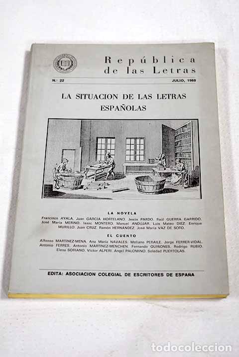 books: Rep&uacute;blica de las letras. N&ordm; 22