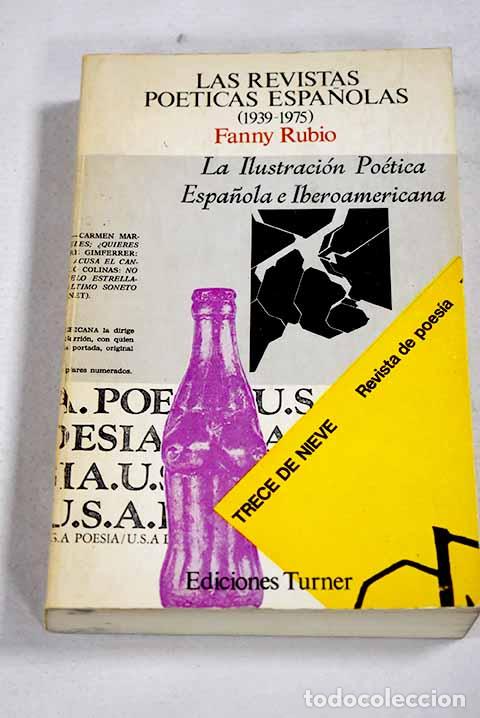 B&uuml;cher: Revistas po&eacute;ticas espa&ntilde;olas, 1939-1975.- Rubio, Fanny