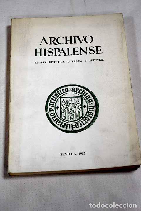 Libros: Archivo hispalense: revista historica, literaria y artistica. N&ordm; 215
