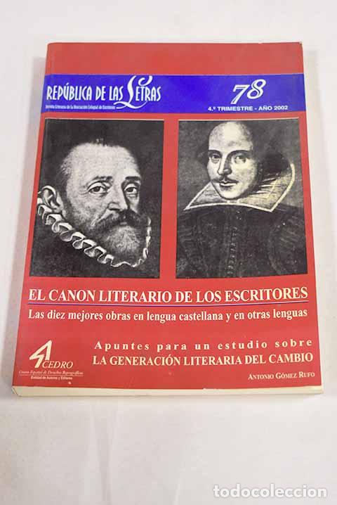 Libros: Rep&uacute;blica de las letras. N&ordm; 78