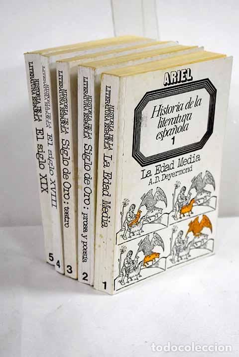 Livres: Historia de la literatura espa&ntilde;ola, tomos I al V