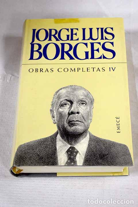 Libri di seconda mano: Obras completas, tomo IV.- Borges, Jorge Luis