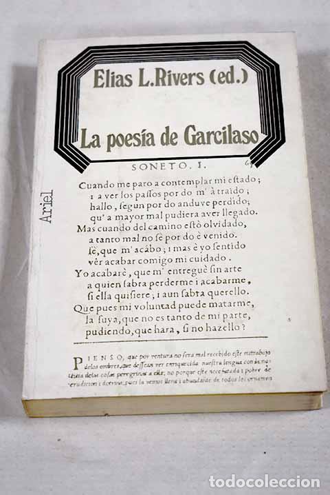 Libros: La poes&iacute;a de Garcilaso: ensayos cr&iacute;ticos