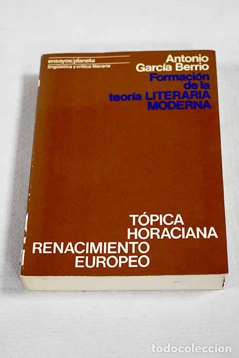 Libros: Formaci&oacute;n de la teor&iacute;a literaria moderna.- Garc&iacute;a Berrio, Antonio