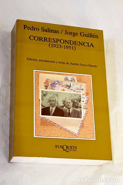 Libros: Correspondencia (1923-1951).- Salinas, Pedro
