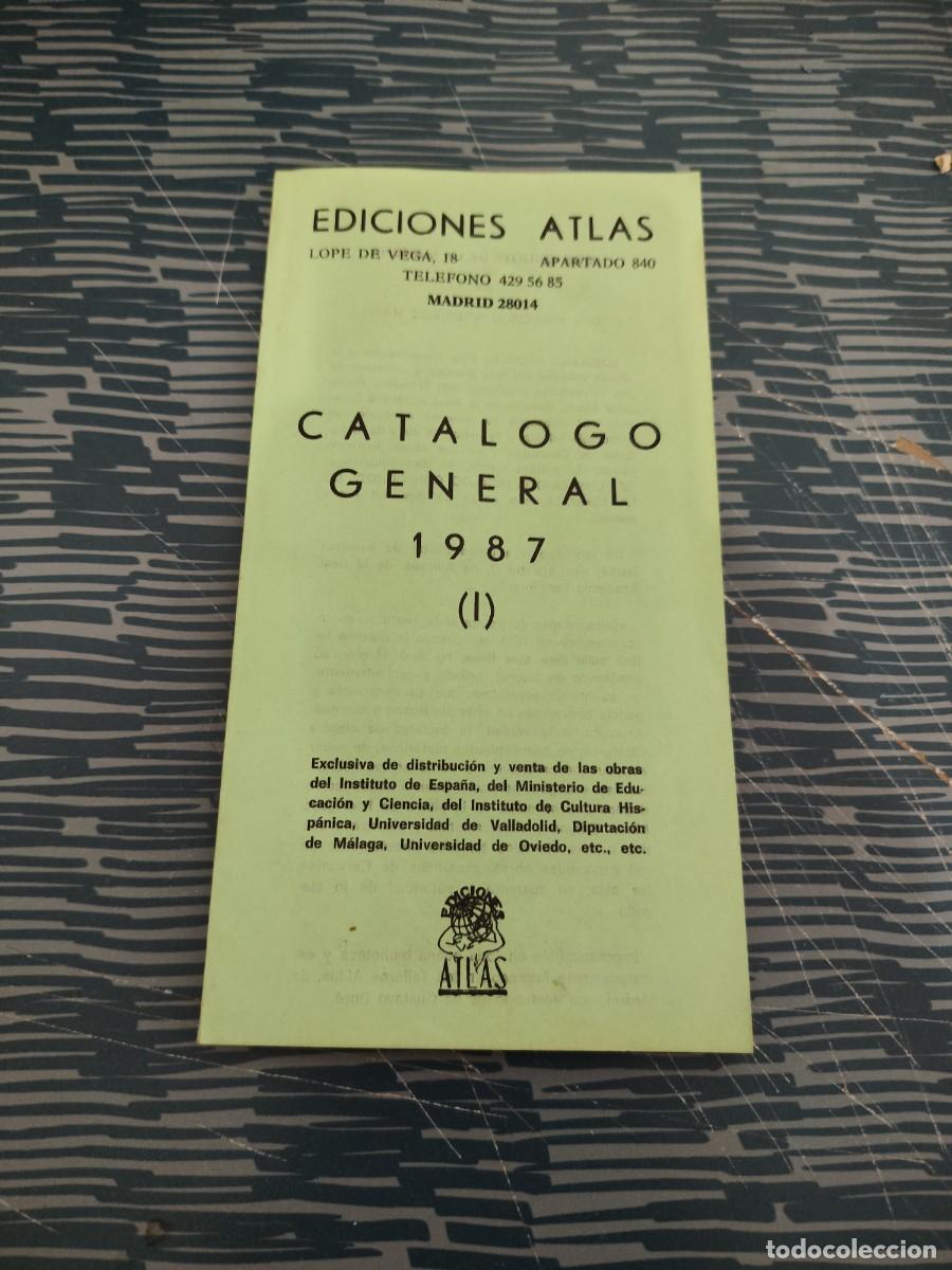 Libros: CATALOGO GENERAL 1987 (I), EDICIONES ATLAS,102 P&Aacute;GINAS. - Foto 1