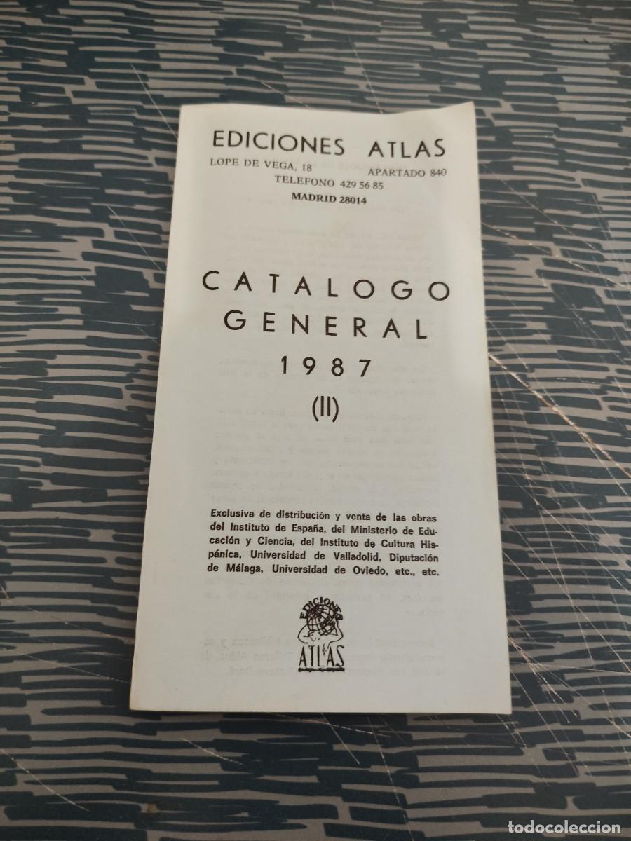 Libros: CATALOGO GENERAL 1987 (II), EDICIONES ATLAS,95 P&Aacute;GINAS. - Foto 1