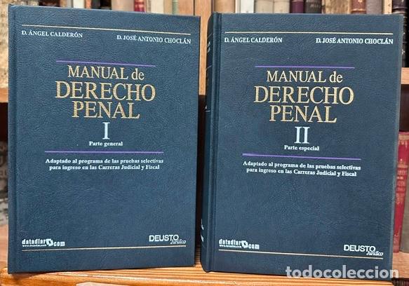 books: MANUAL DE DERECHO PENAL - CALDERON CEREZO, A. - CHOCLAN MONTALVO, J.A.