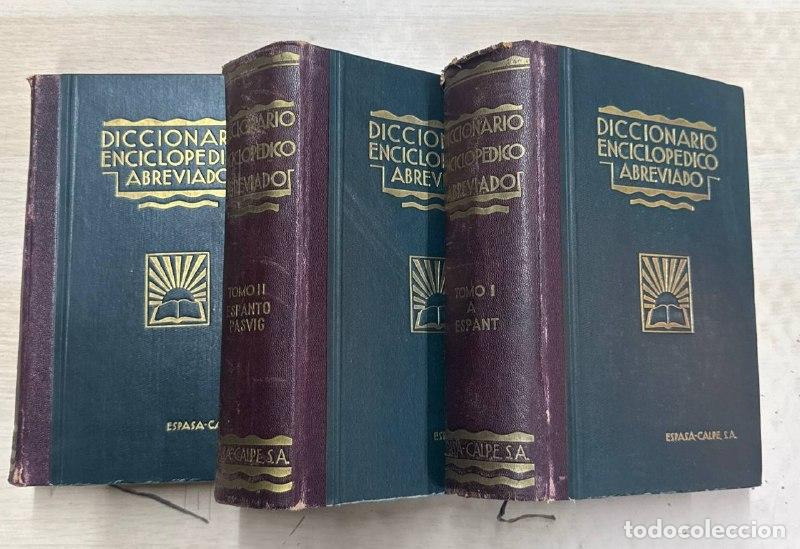 Libros: Diccionario Enciclop&eacute;dico Abreviado. Obra en Tres Tomos.