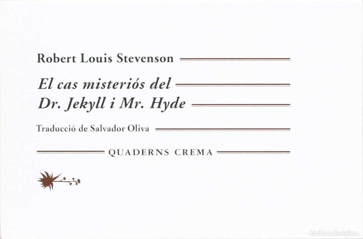 Libros: El cas misteri&oacute;s del Dr. Jekyll i Mr. Hyde: 6 (Quaderns)