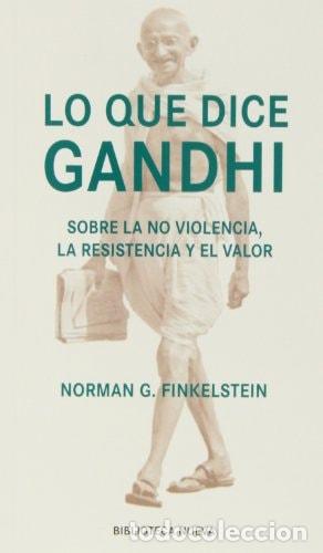Libros: LO QUE DICE GANDHI - Norman G. Finkelstein
