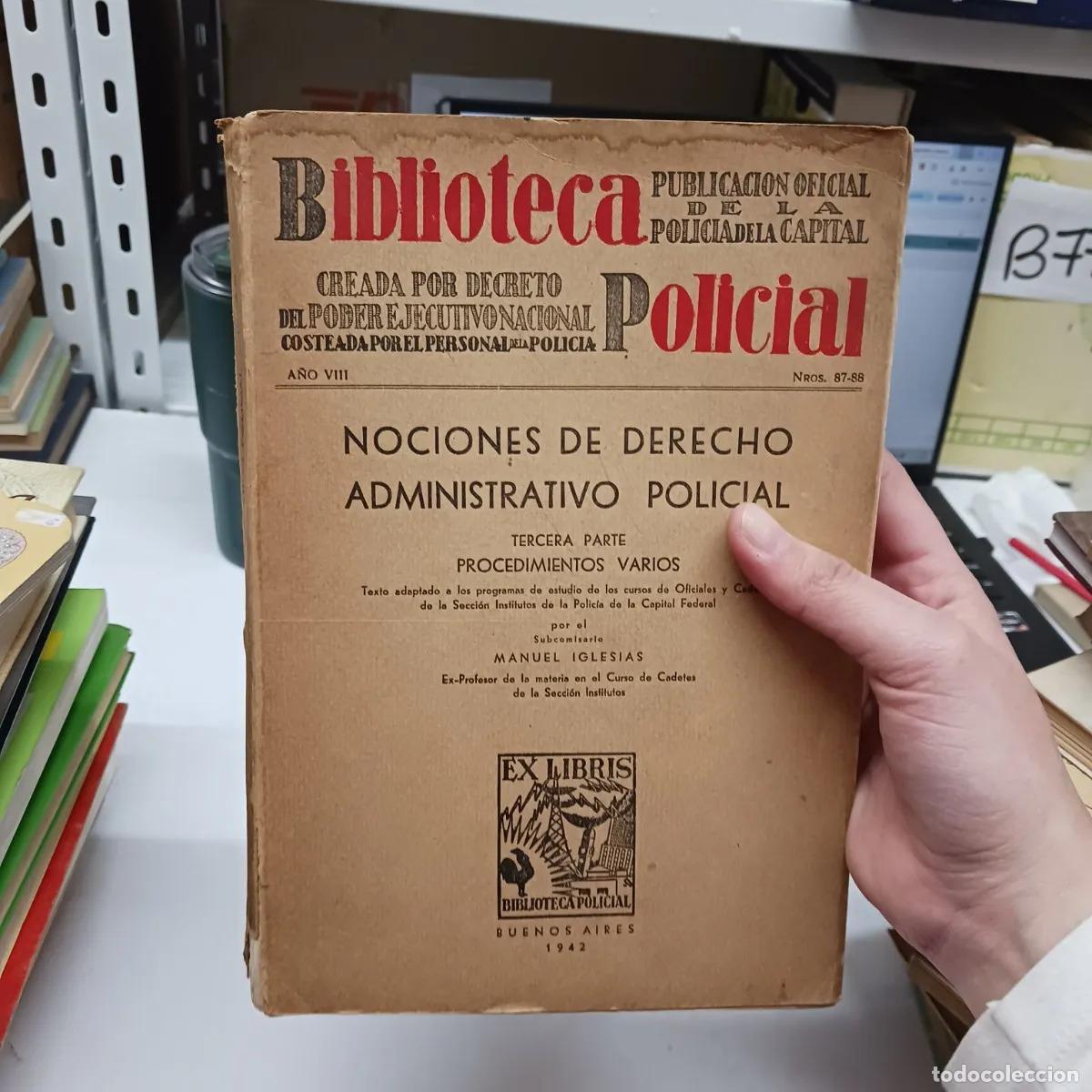 Libri di seconda mano: Nociones de derecho administrativo policial 3 (det.) - VVAA