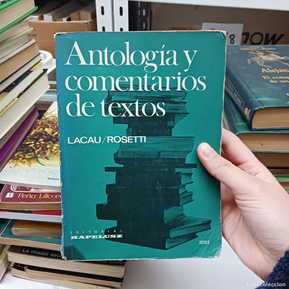 Libros: Antologia y comentarios de textos (det.) - Lacau/Rosetti - Foto 1