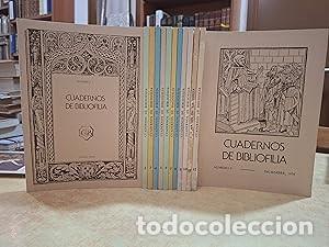 books: CUADERNOS DE BIBLIOFILIA 13 VOLS (Del 0 al 12).