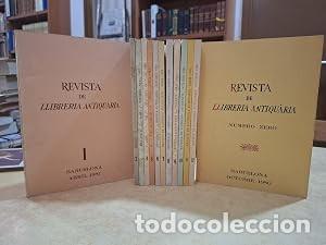 B&uuml;cher: REVISTA DE LLIBRERIA ANTIQU&Agrave;RIA 13 VOLS (Del 0 al 12).