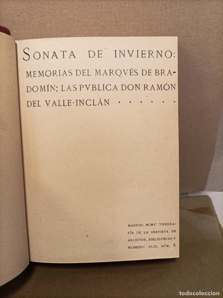 VALLE-INCL&Aacute;N, Ram&oacute;n del.- - Sonata de Invierno.