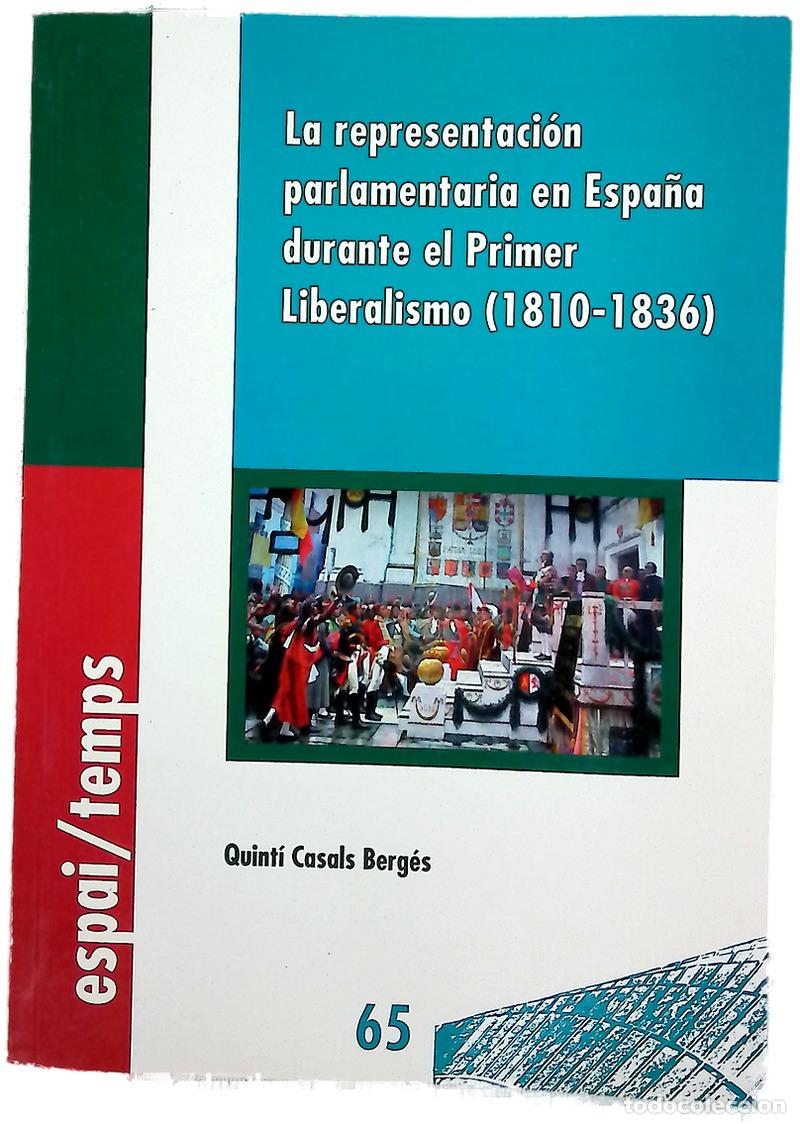 Libros: La representaci&oacute;n parlamentaria en Espa&ntilde;a durante el primer liberalismo (1810-1836)