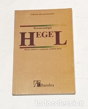 B&uuml;cher: HEGEL, George Wilhelm Friedrich. - Fenomenolog&iacute;a del esp&iacute;ritu.