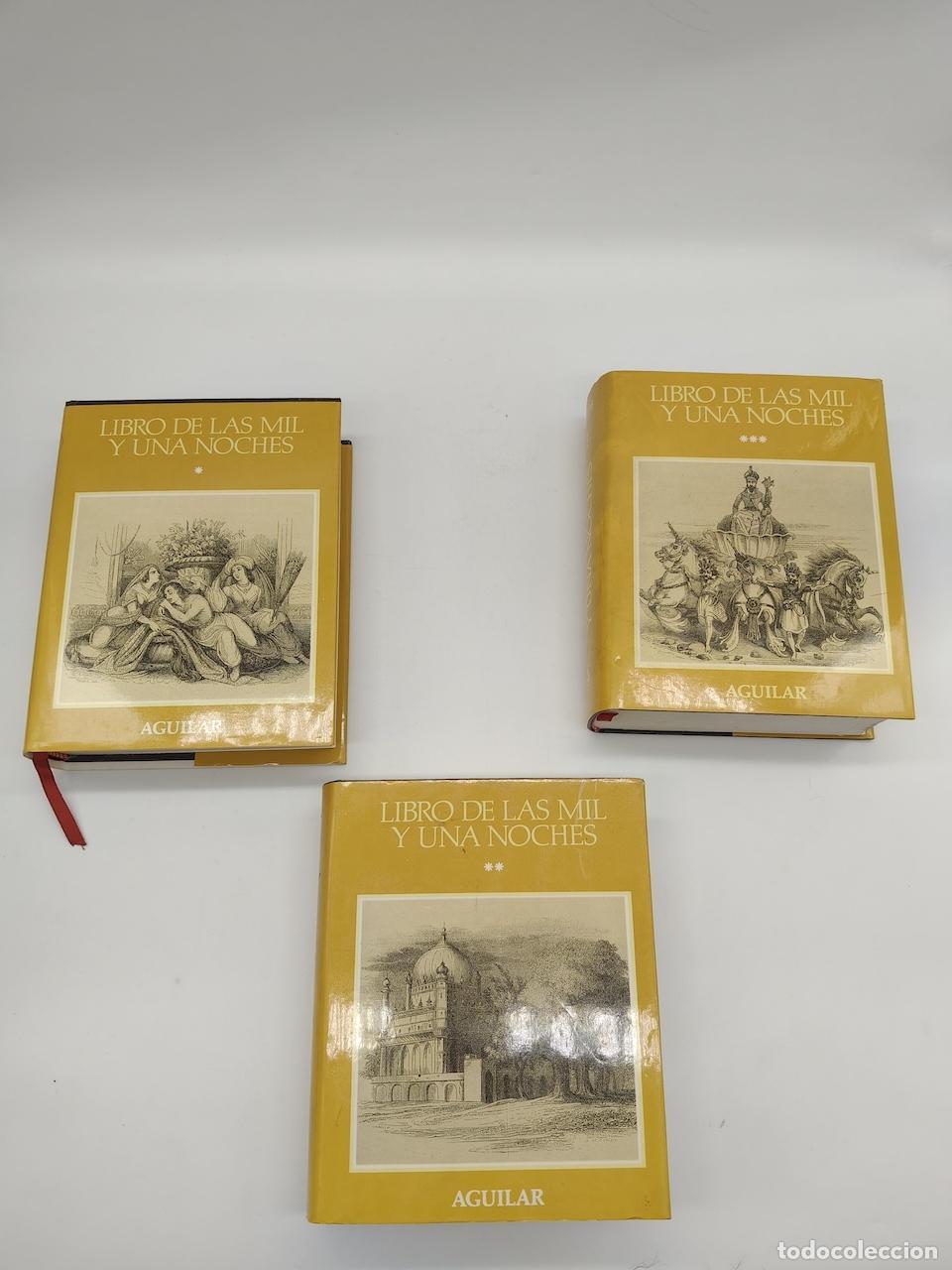 Livres: AN&Oacute;NIMO. - Libro de las mil y una noches. 3 vol&uacute;menes.