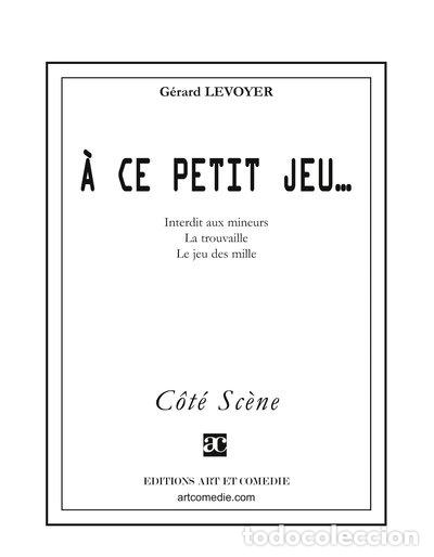 Livres: &Agrave; ce petit jeu...- 9782844224552