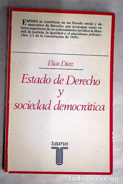 Livres: Estado de derecho y sociedad democr&aacute;tica- 9788430611928